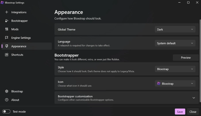 Custom Mods Configuration
